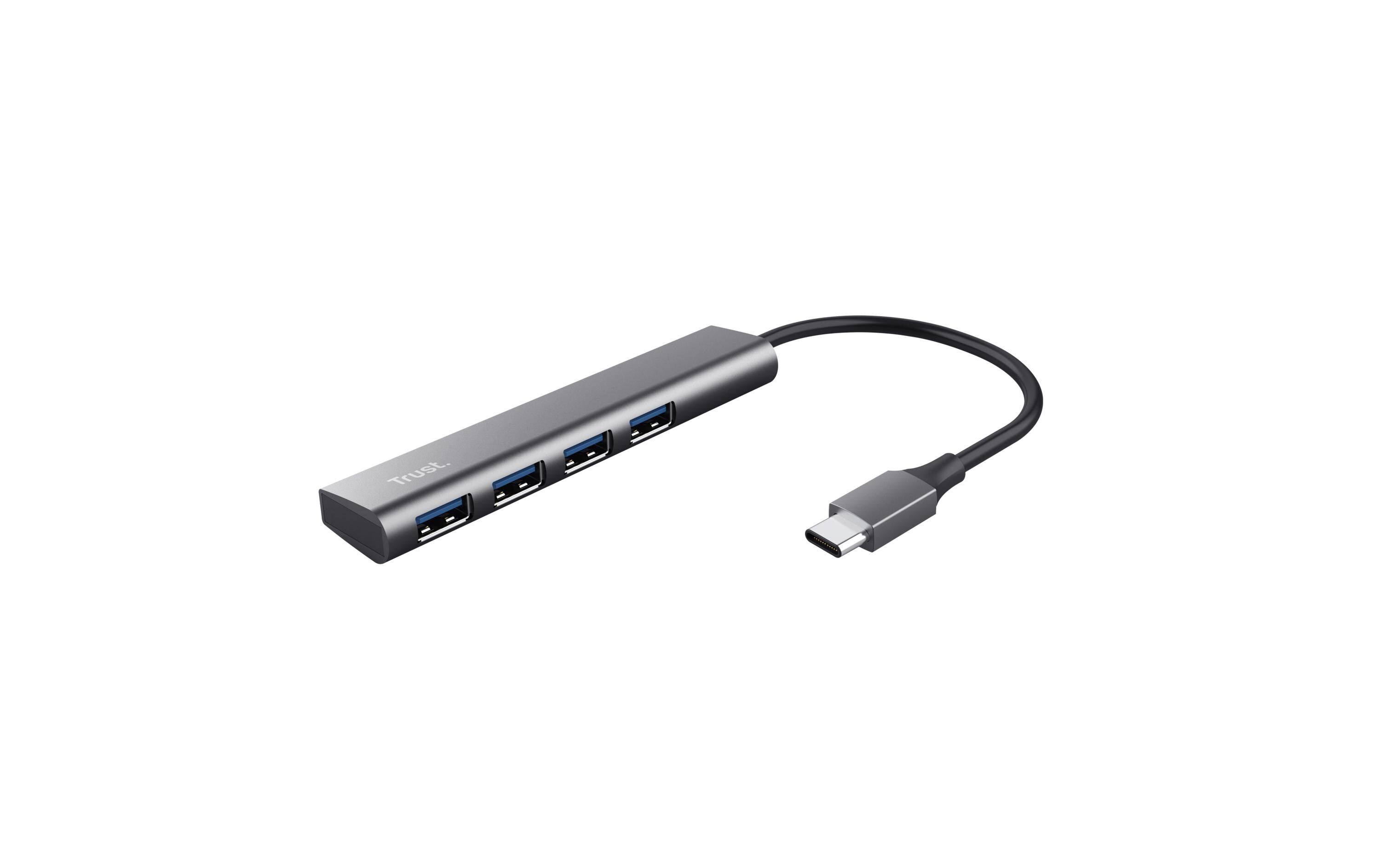Halyx USB-C zu USB-A Gen1 Hub 4PortEleganter USB-Hub aus Aluminium