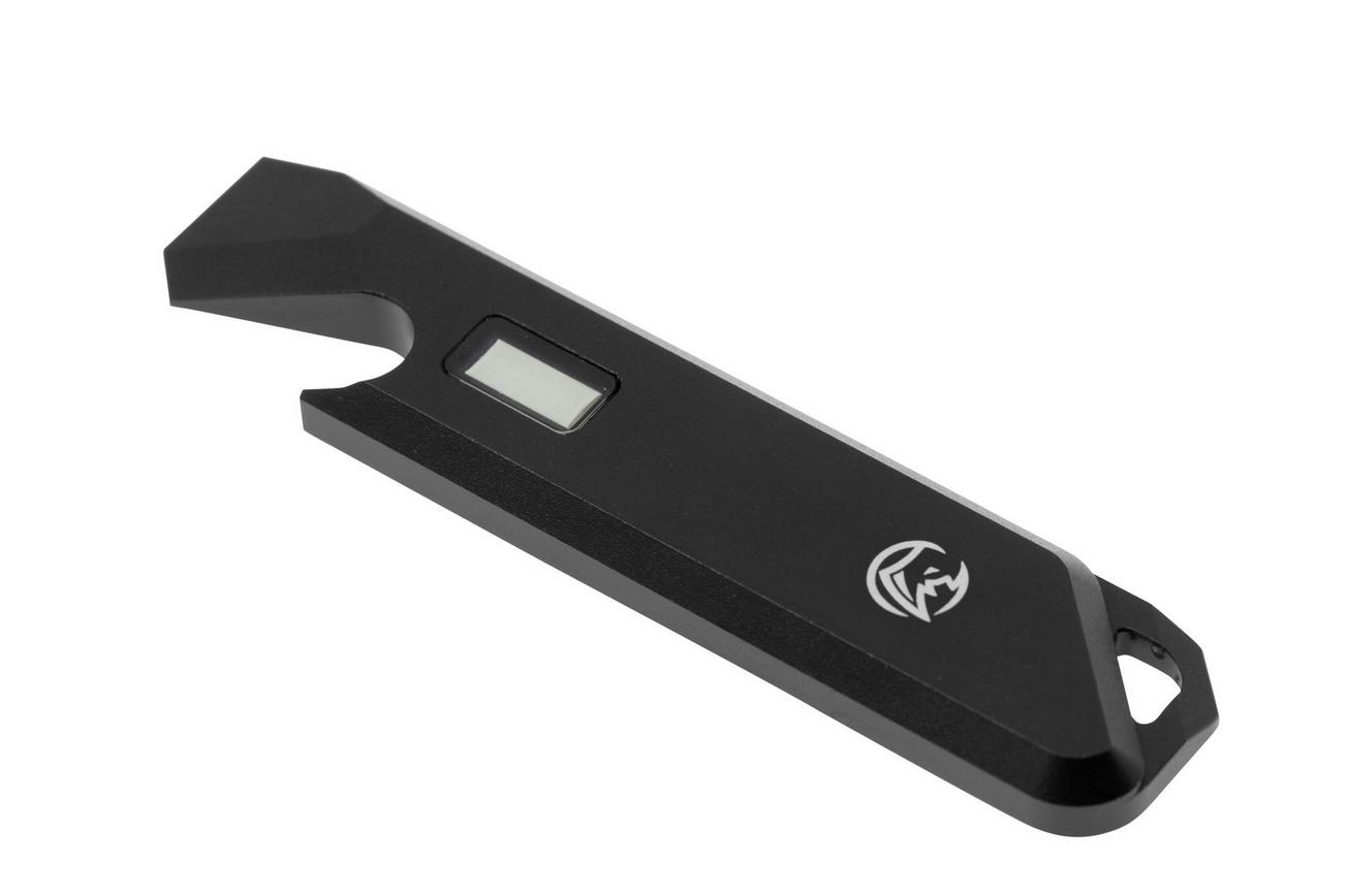 Glow Rhino Pry Bar PRY-201-AL-Z-XG Black Anodized Aluminum Green Tritium
