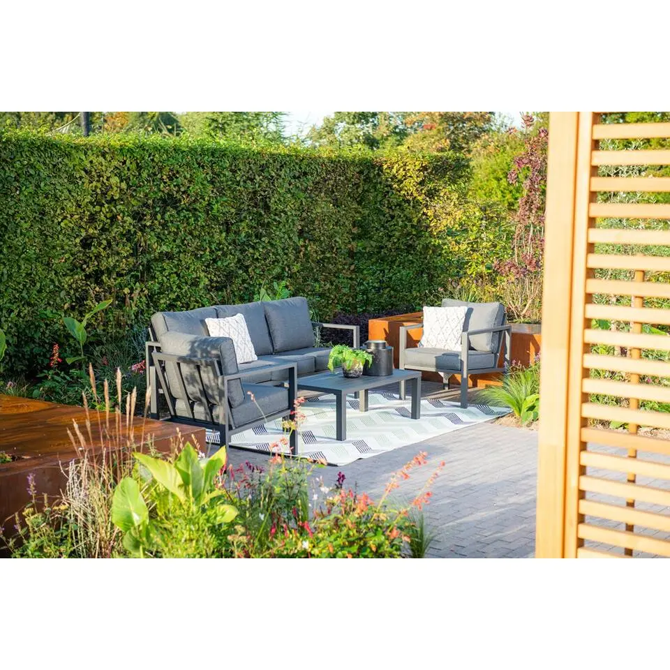 Springs loungeset - 4-dlg - carbon black - reflex black