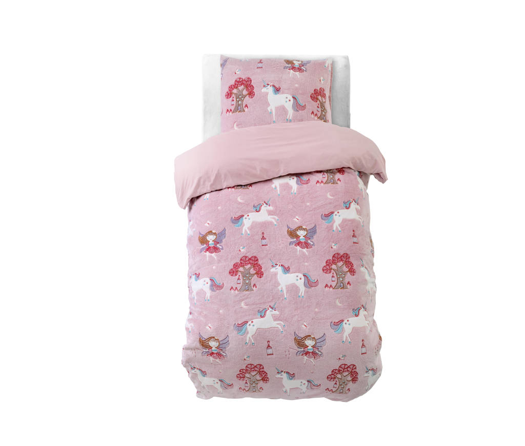 fleece dekbedovertrek 1 persoons (140x220 cm)