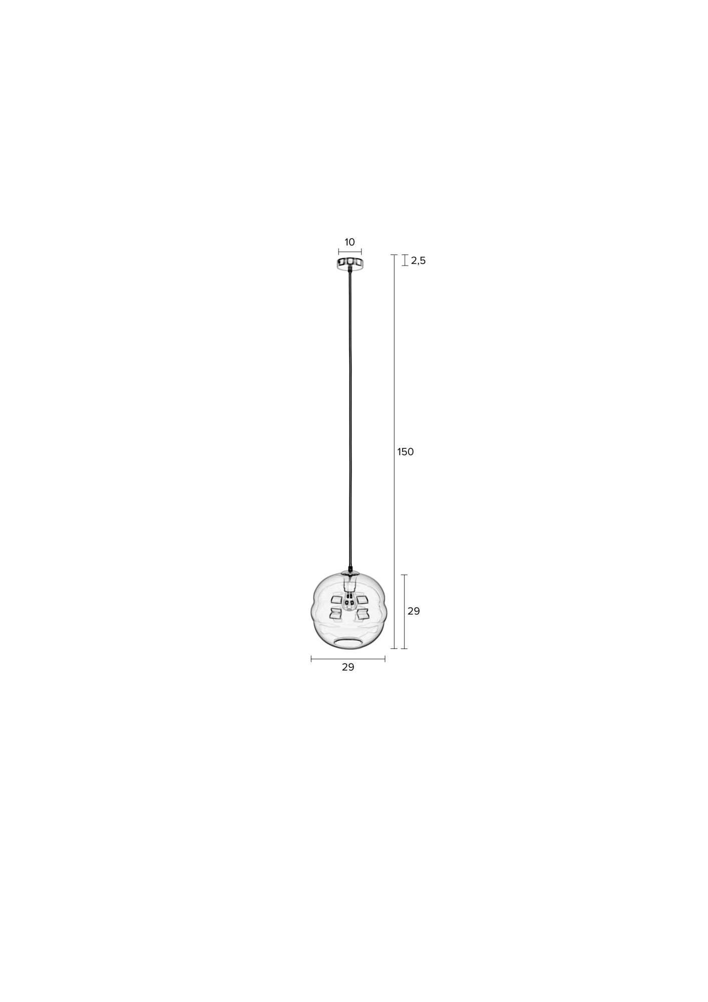 Rein Living hanglamp Lauren Rein Living Lauren Hanglamp L