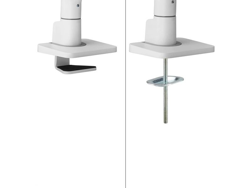 NEOMOUNTS Tischständer DS75S-950 WH2 bis 16 kg – Weiss Voll bewegliche Tischhalterung für 17-27