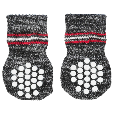 Trixie Hundesocken L–XL grau