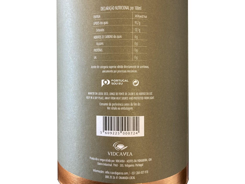 AZEITE VIDIGUEIRA VIRGEM EXTRA PREMIUM 2L
