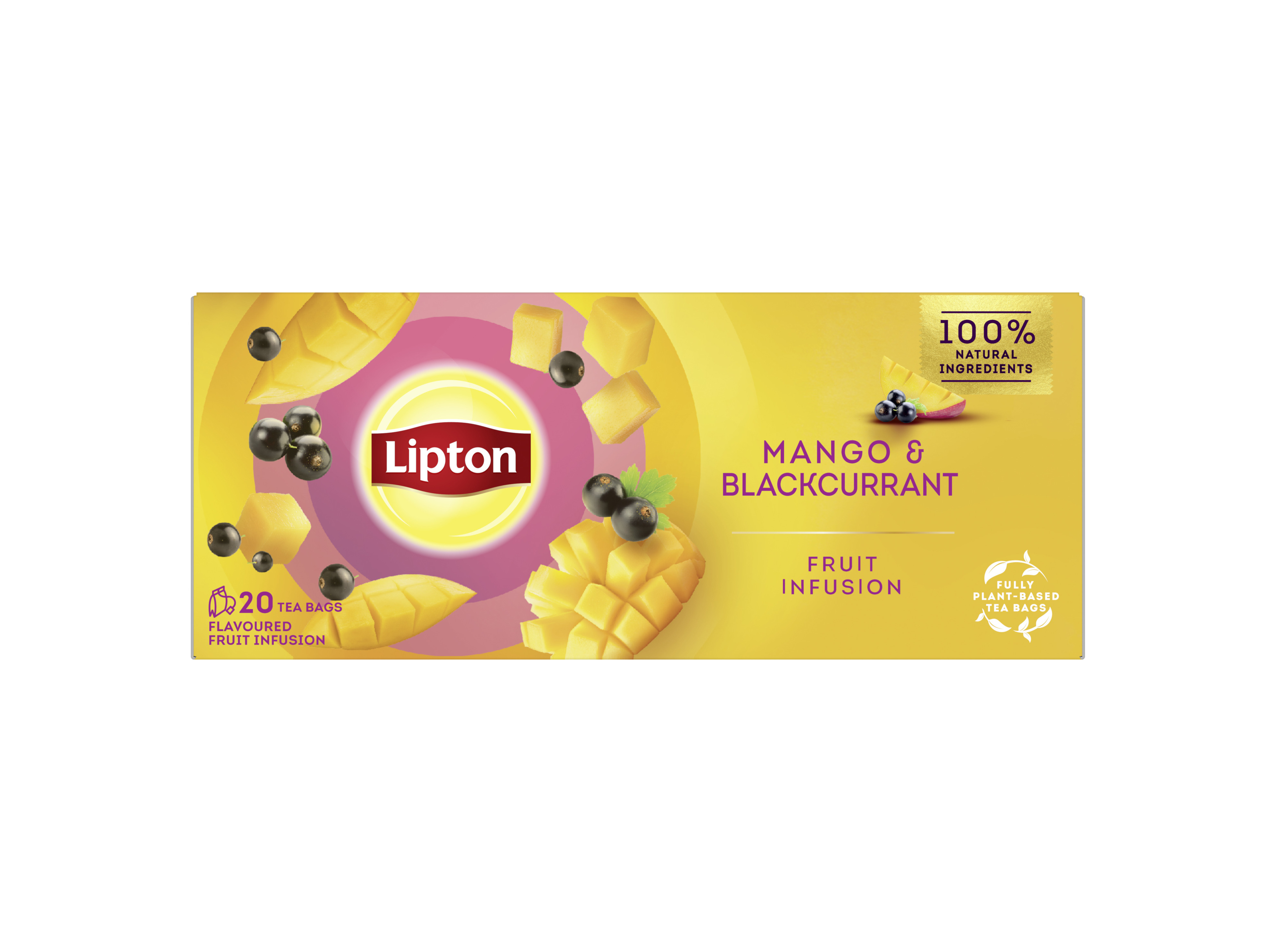 INFUSÃO LIPTON MANGA E GROSELHA PRETA 20 SAQ