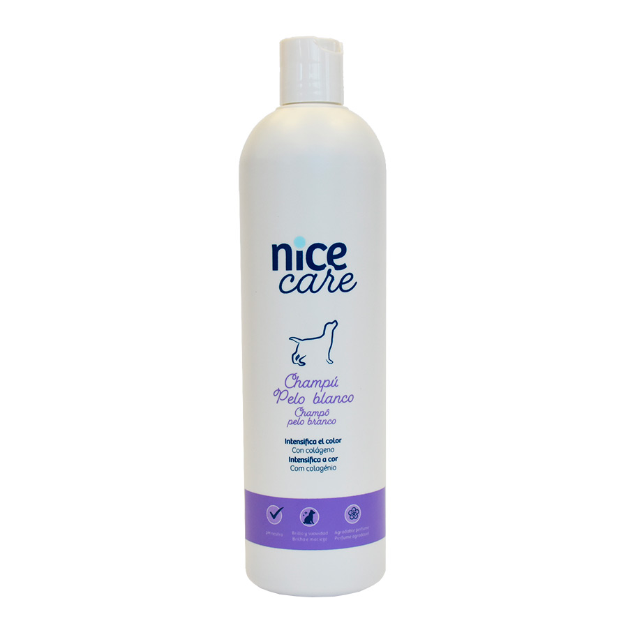 Shampoo Nice Care para cães de pelo branco