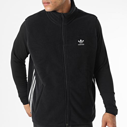 Veste Zippée Sans Manches 3 Stripes HK7393 Noir