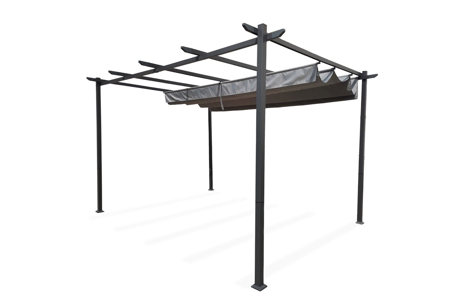 Pergola MIRA 400S300 Lichtgrijs Vrijstaand