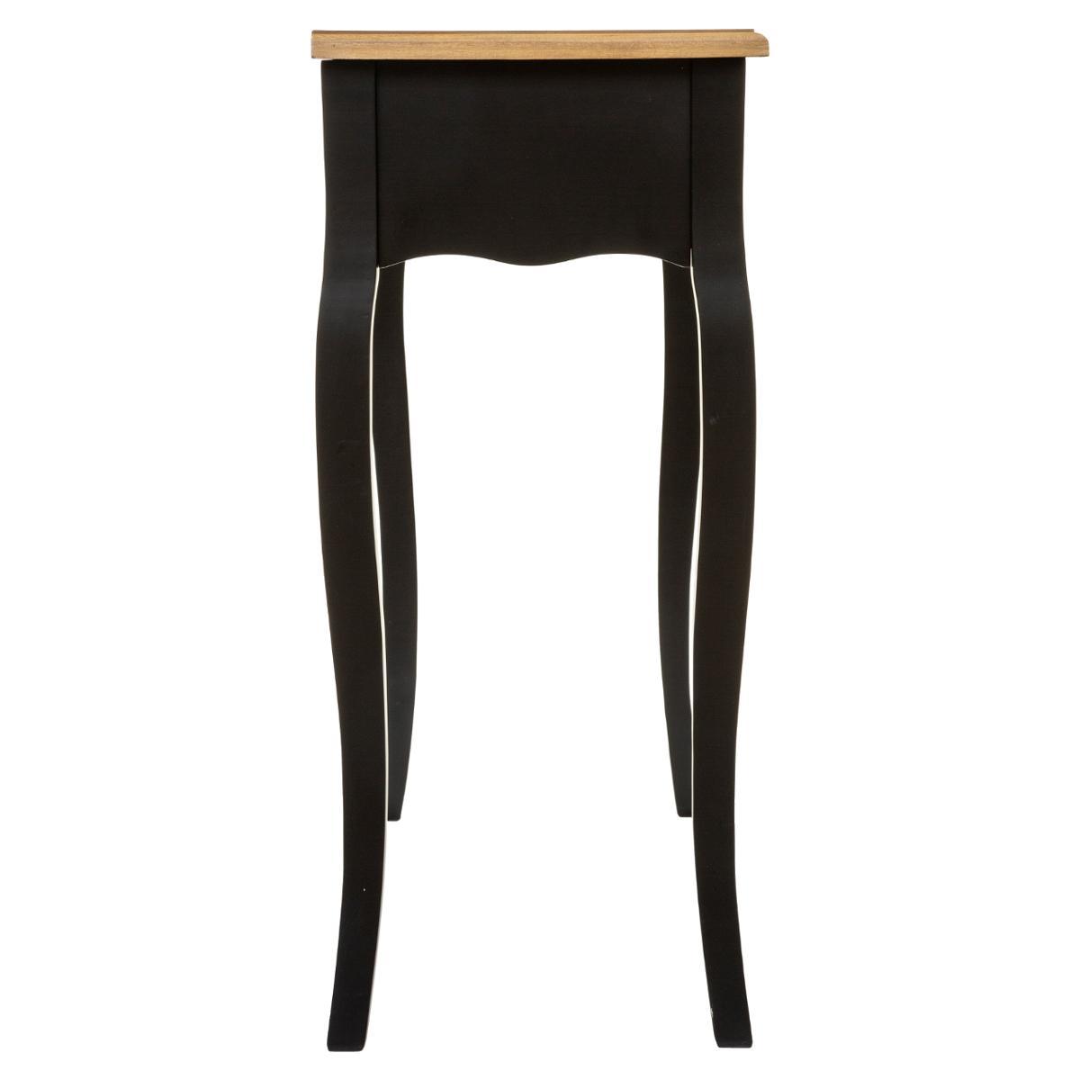 CONSOLE 2 TIROIRS NOIR CHRYSA