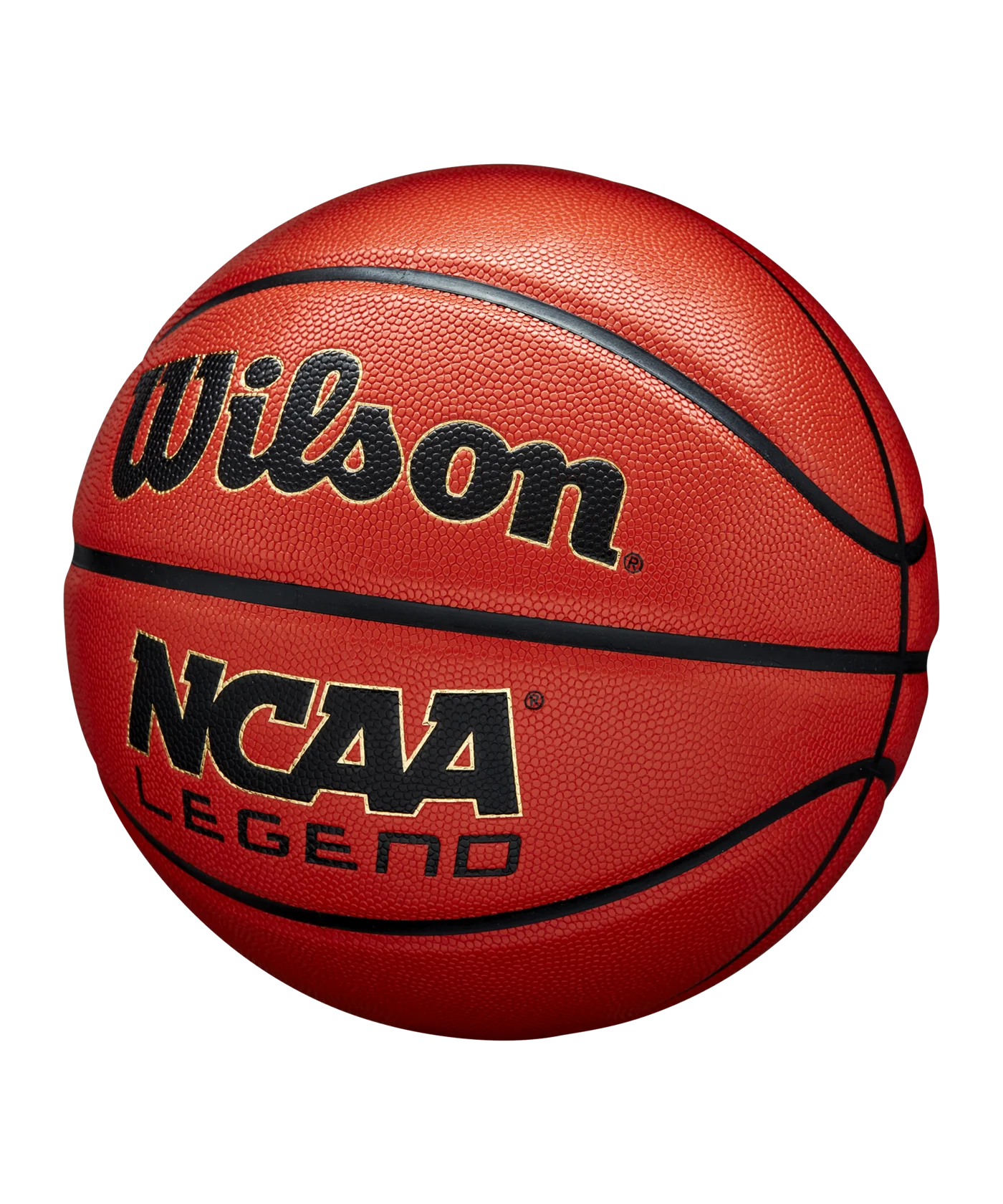 Wilson NCAA Legend Basketball Orange Schwarz