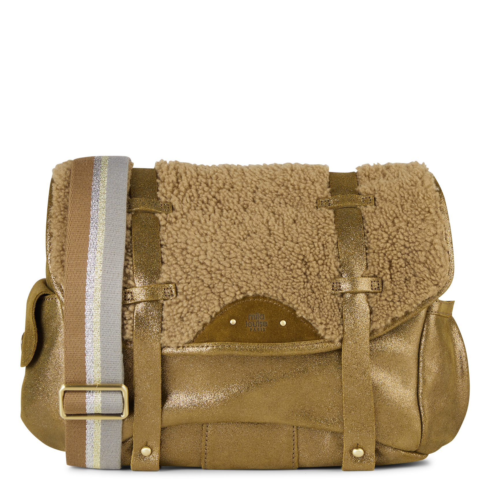 BAYA - Sac besace en cuir | Kaki