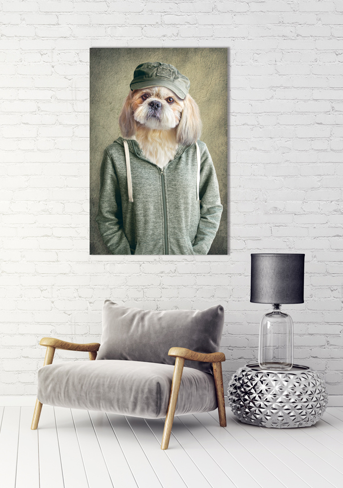 Akustikbild WITZIGER HUND 80x120cm, 7kg