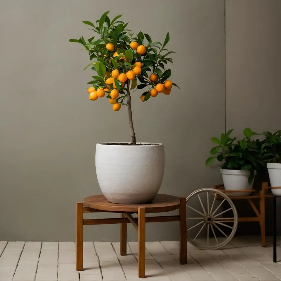 Sinaasappelboom - Citrus mitis 'Calamondin' - Hoogte 55-65cm - ⌀19cm
