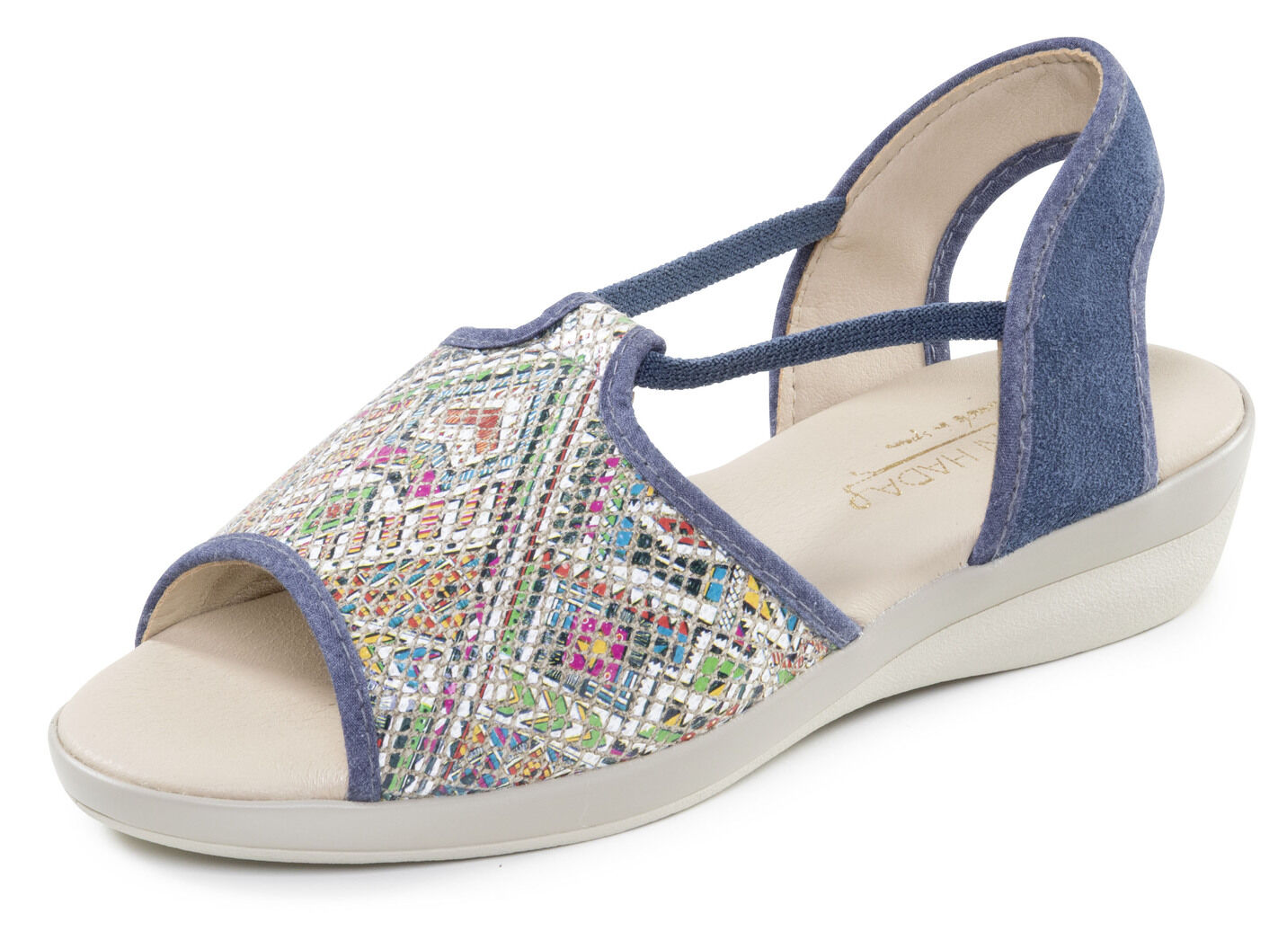 Sommerliche Damen-Sandalen, Weite G, mit Elastikbändchen
