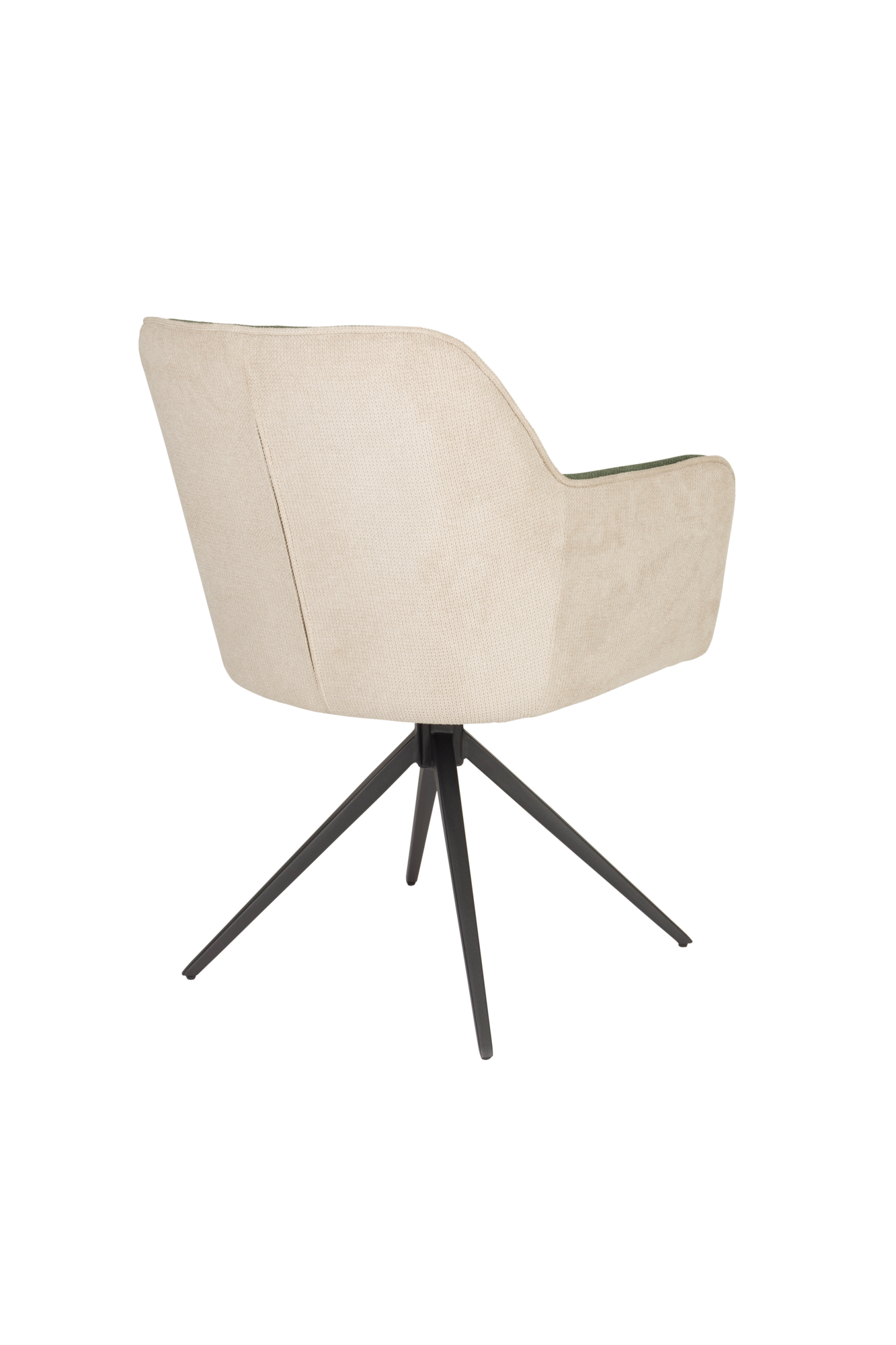 Eetkamerstoel Daley beige/groen - set van 2