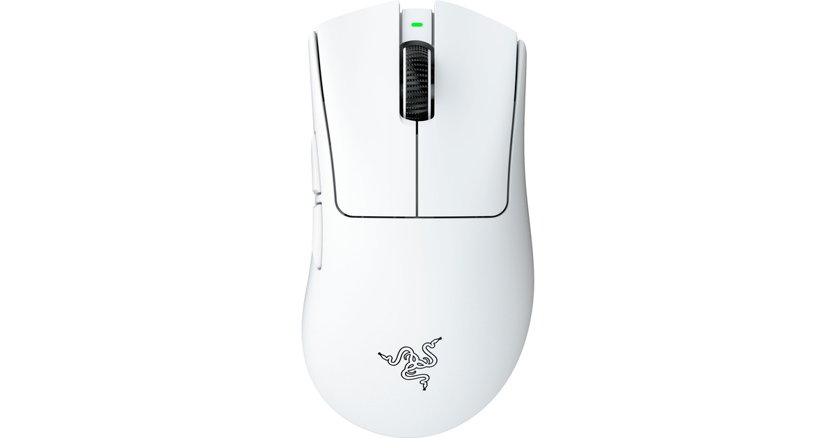 RazerDeathadder V4 Pro gaming muis  (Wit, Tot 45.000 Dpi, 8000 Hz)