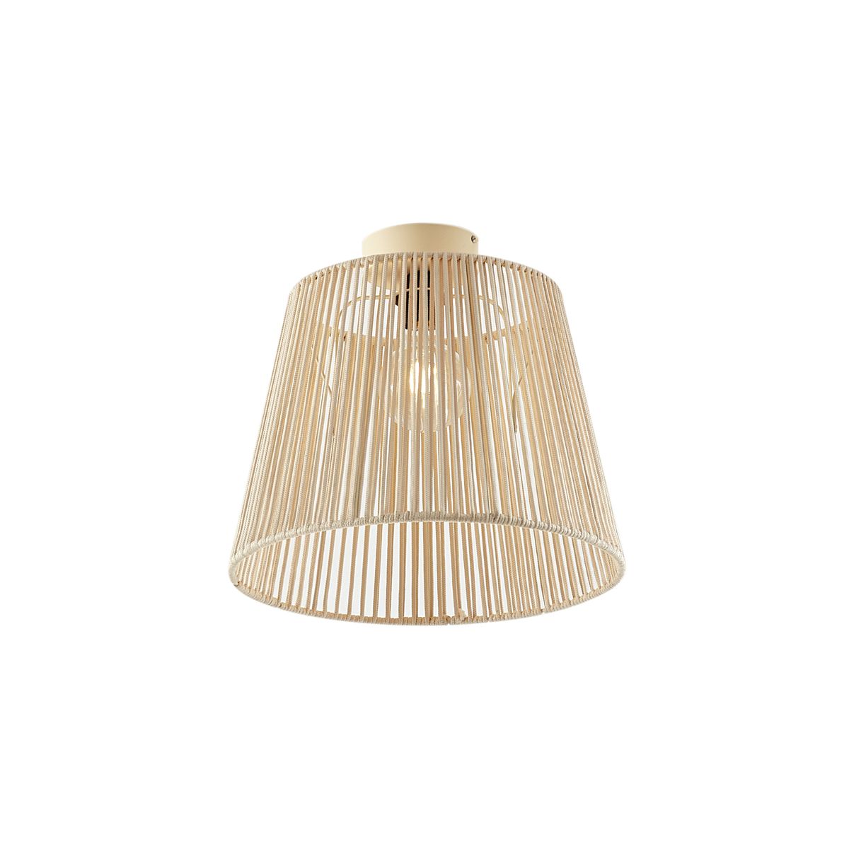 Japandi buiten plafondlamp met beige touw IP54 - Jayla