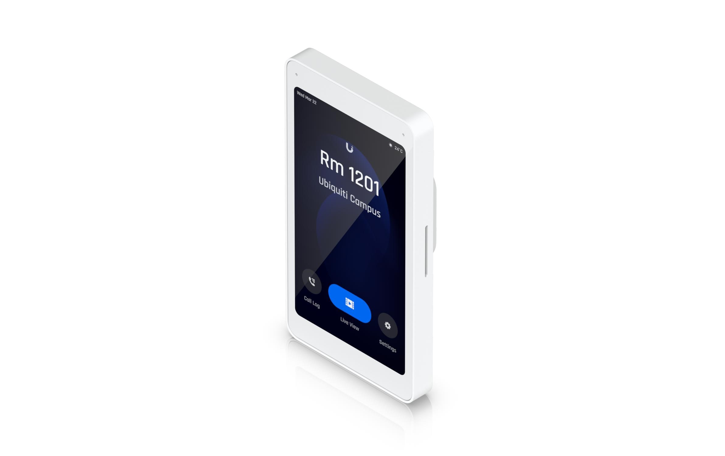 Intercom Viewer<br>Ein Display, das mit dem Access Intercom für Besucherüberwachung und Fernzugriffskontrolle gekoppelt ist und an mehreren Standorten in Ihrem Gebäude montiert werden kann