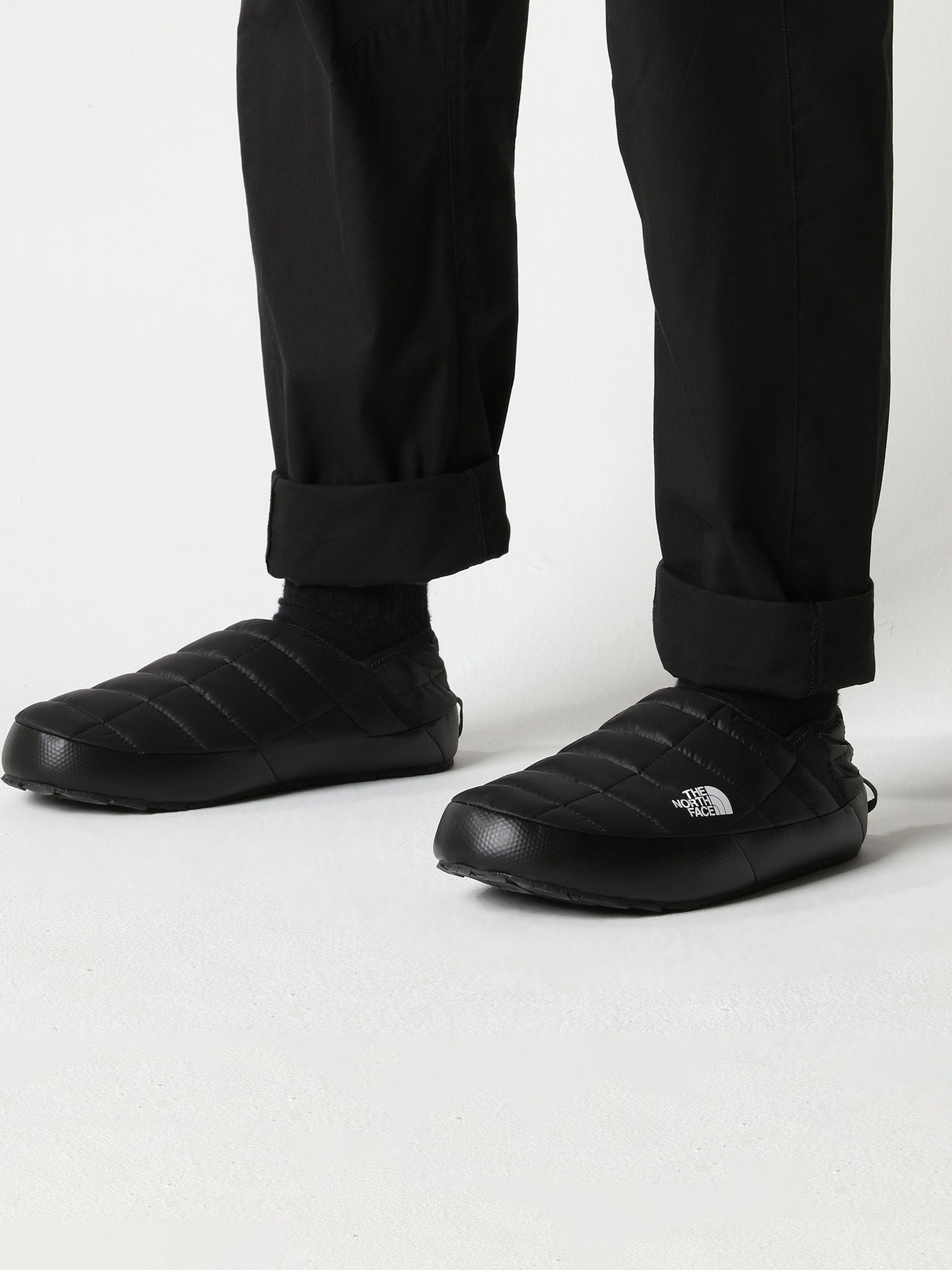 Zwart - The North Face Mens Traction Thermoball Slippers