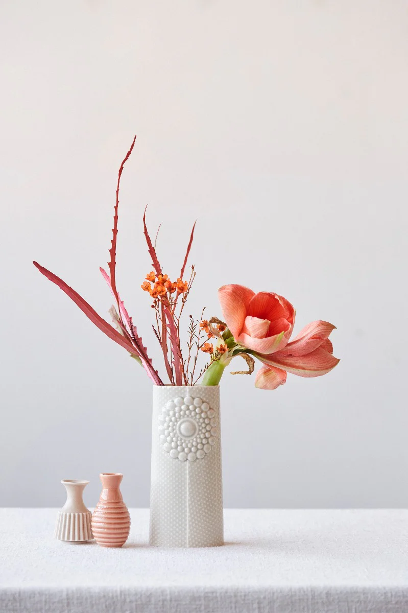 Dottir  Pipanella dot large oval vase - Hvid