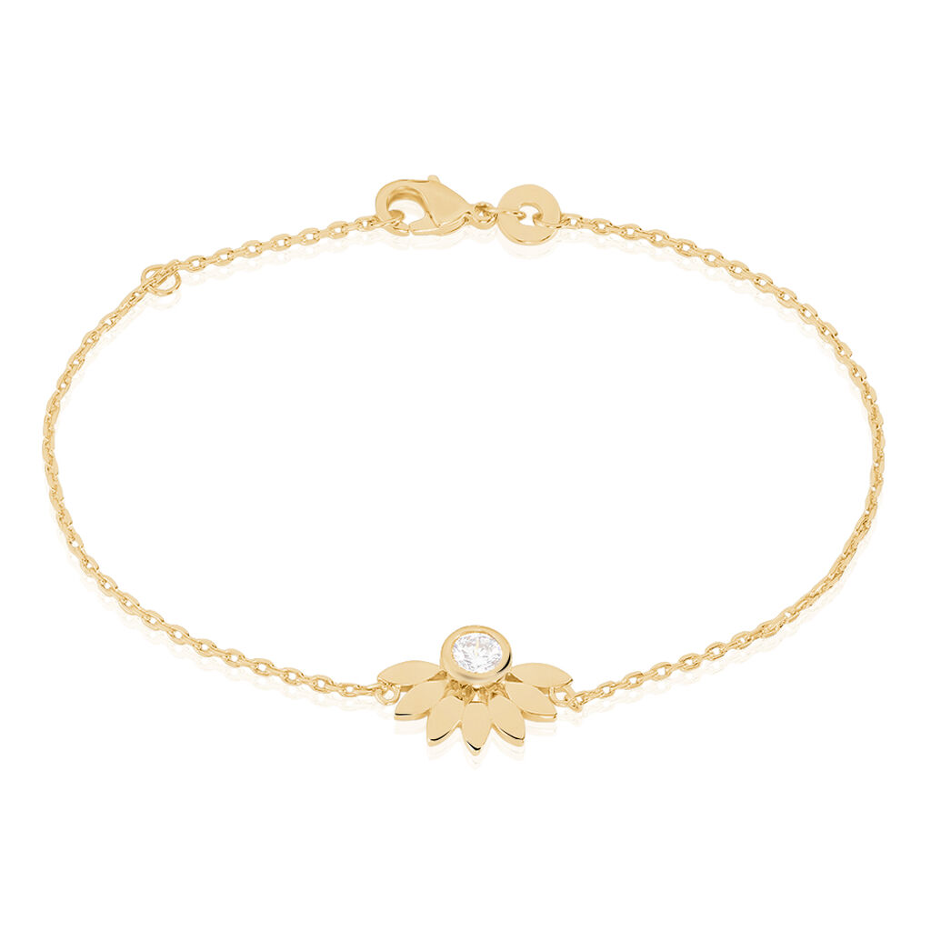 Bracelet Varia Plaqué Or Jaune Oxyde De Zirconium