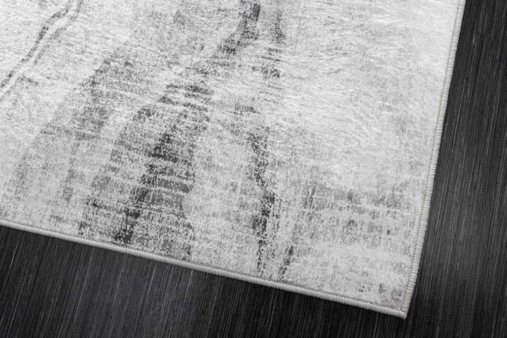 Design XXL Teppich ART RUGS 350x240cm grau weiß Flachgewebe Indoor