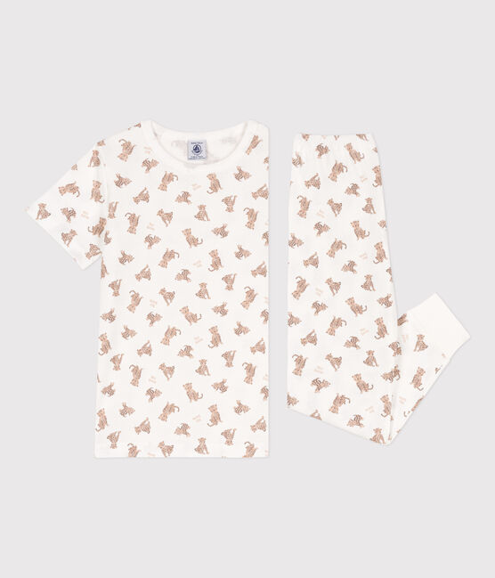 Pyjama manches courtes léopards en coton enfant