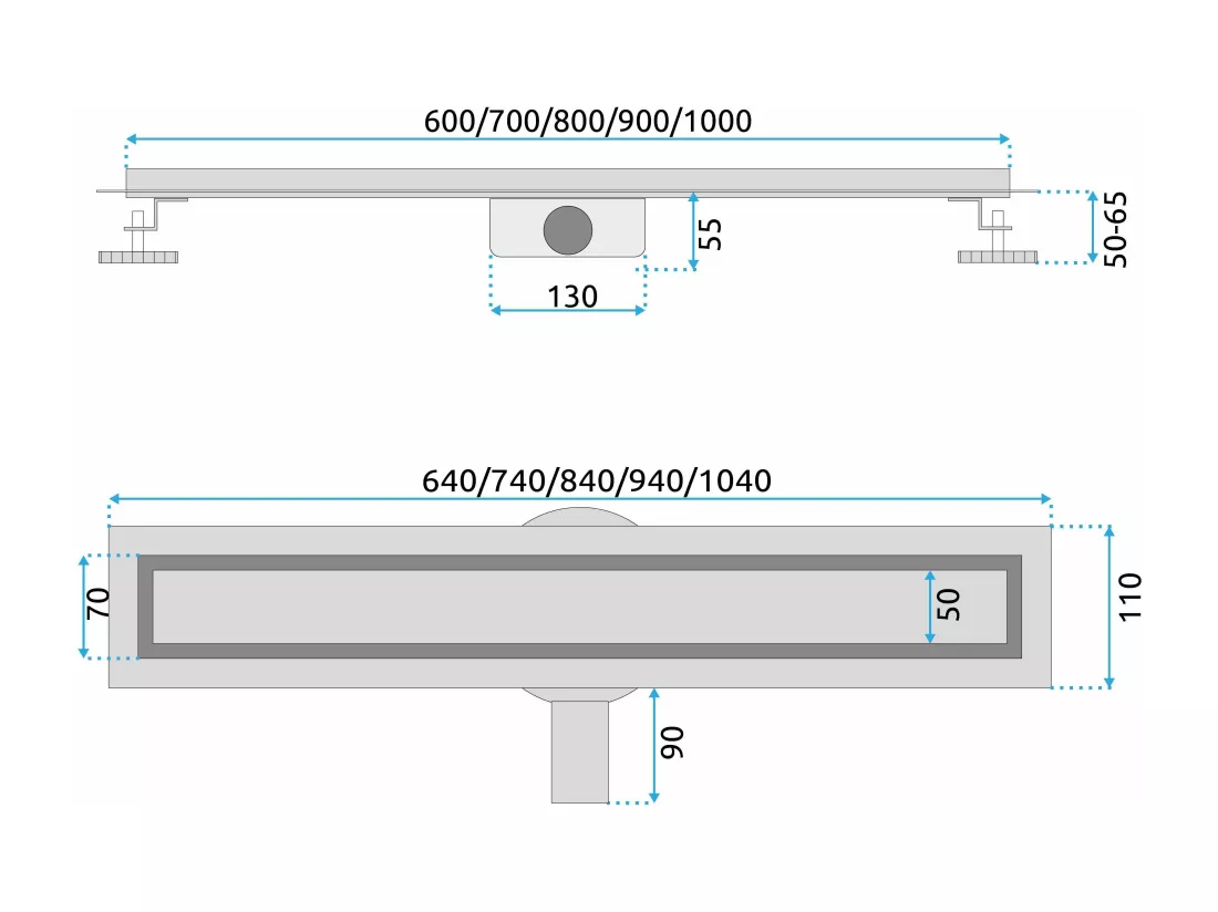Drain Linéaire Rea Neox Pro 1000 Gold