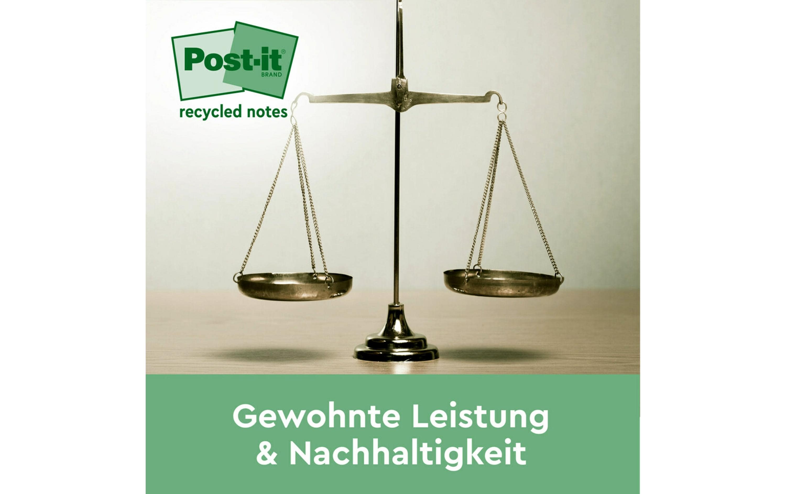 Notizzettel Recycling Notes 38 x 51 mmPost-it Recycling Notes in verschiedenen Farben