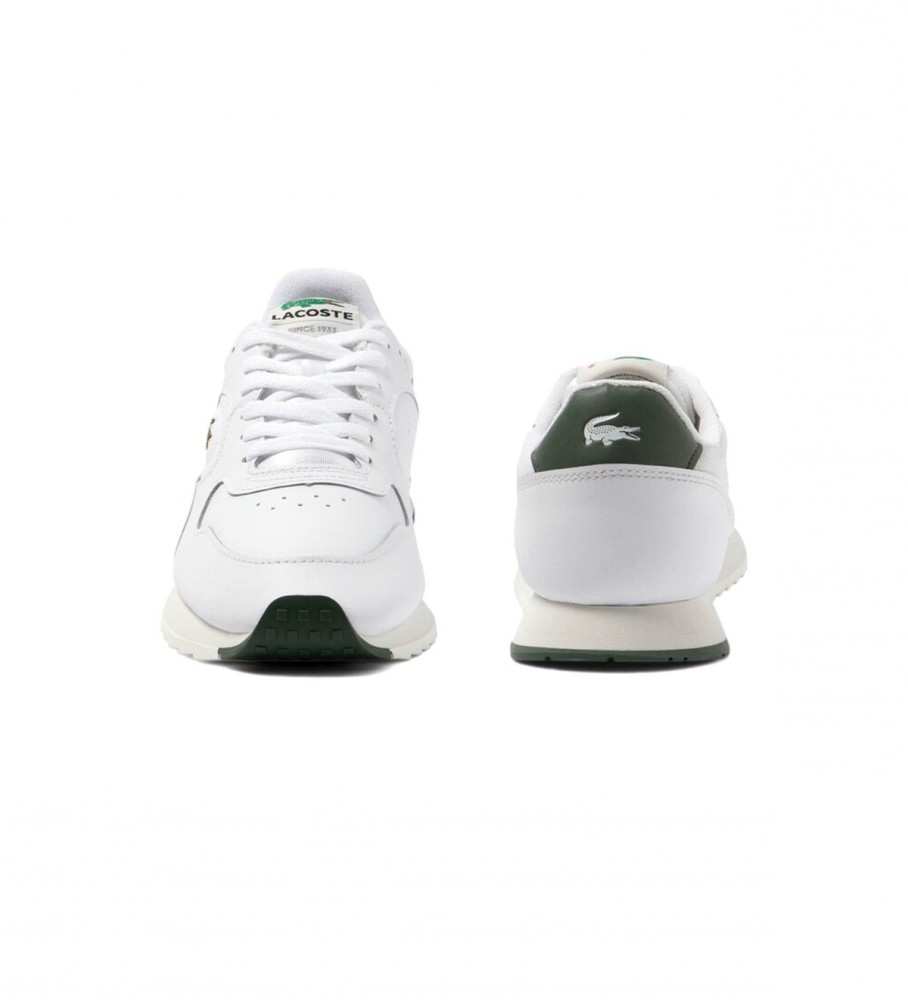 Tênis Lacoste Linetrack de couro branco