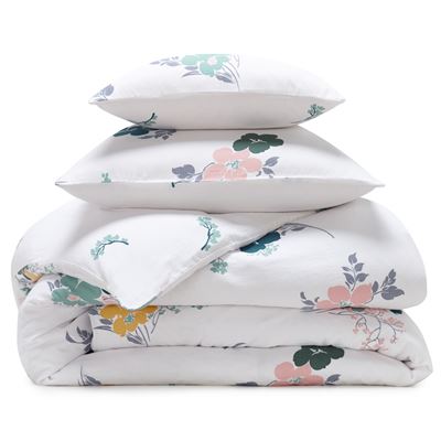Linge de lit en gaze de coton à fleurs - BECQUET CRÉATION