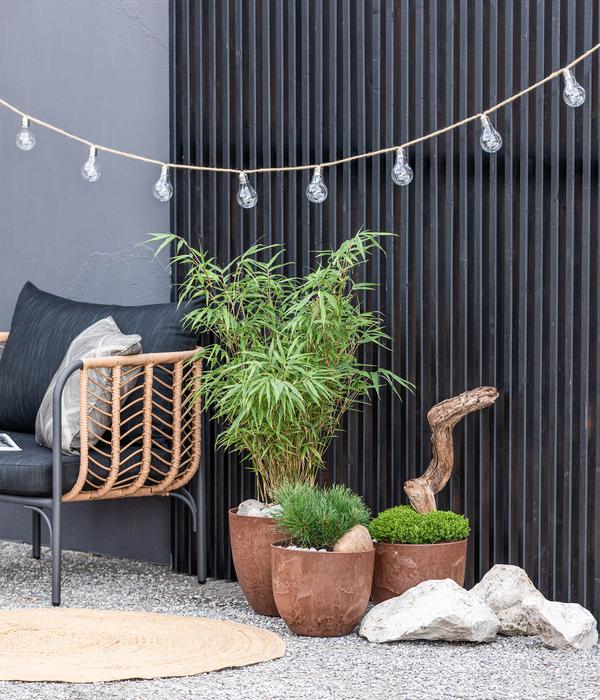 Artstone Kunststoff-Topf Bola, rund