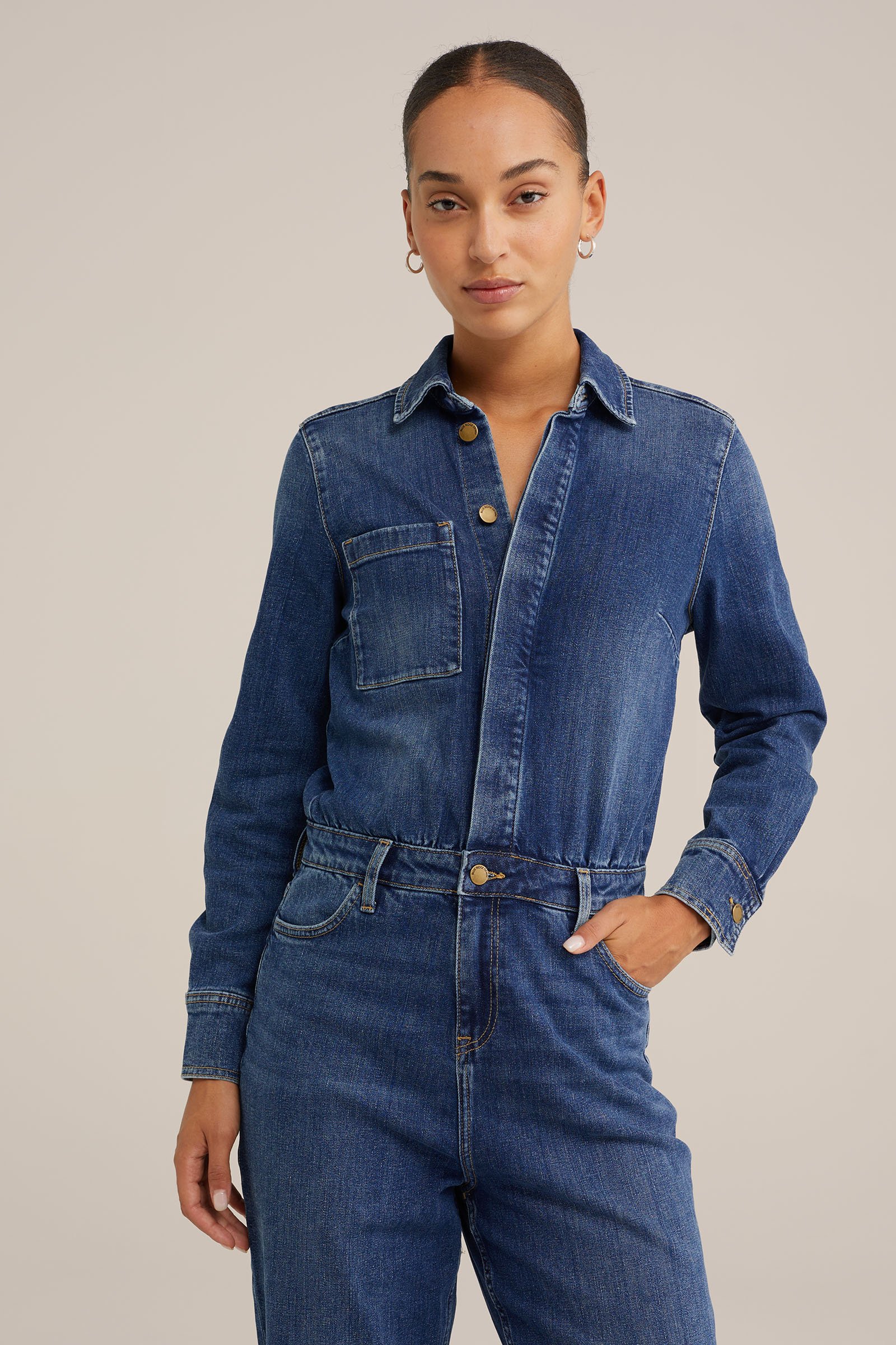 jumpsuit WE Fashion Blauw