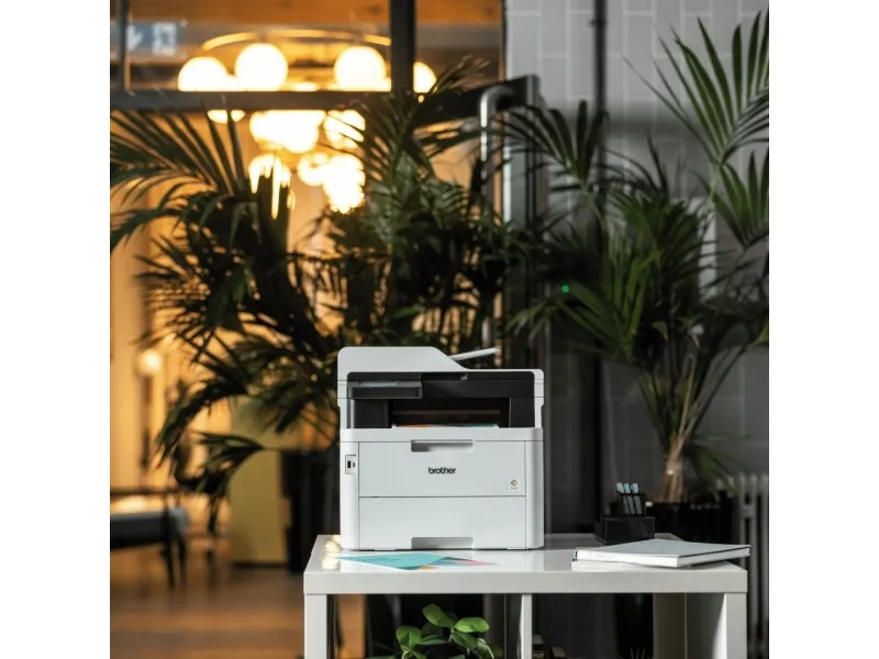 Brother MFC-L3760CDW - Multifunktionsprinter - farve - LED - A4/Legal (medie) - op til 26 spm (kopiering) - op til 26 spm (udskriver) - 250 ark - 33.6 Kbps - USB 2.0, USB vært, Gigabit LAN, Wi-Fi(n)