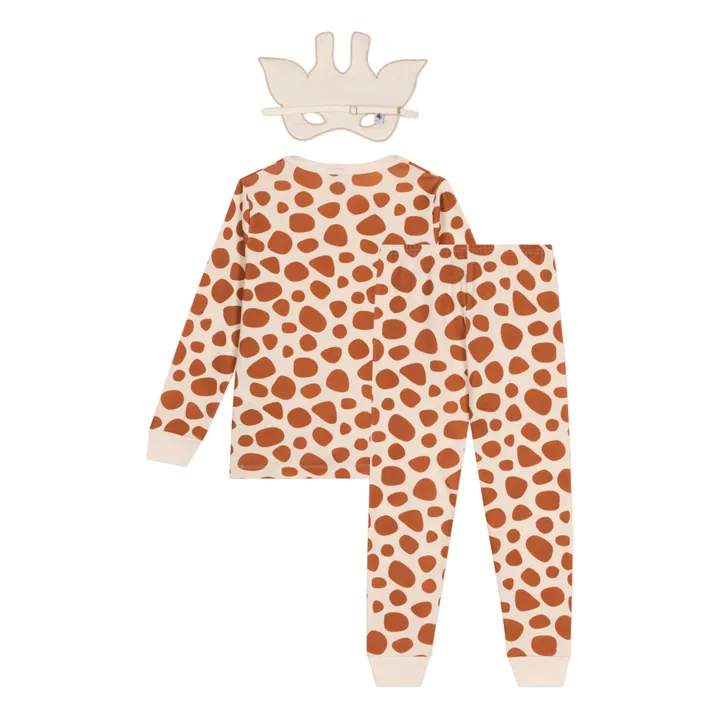 Petit Bateau Ensemble Pyjama et Masque Manege Giraffe | Beige