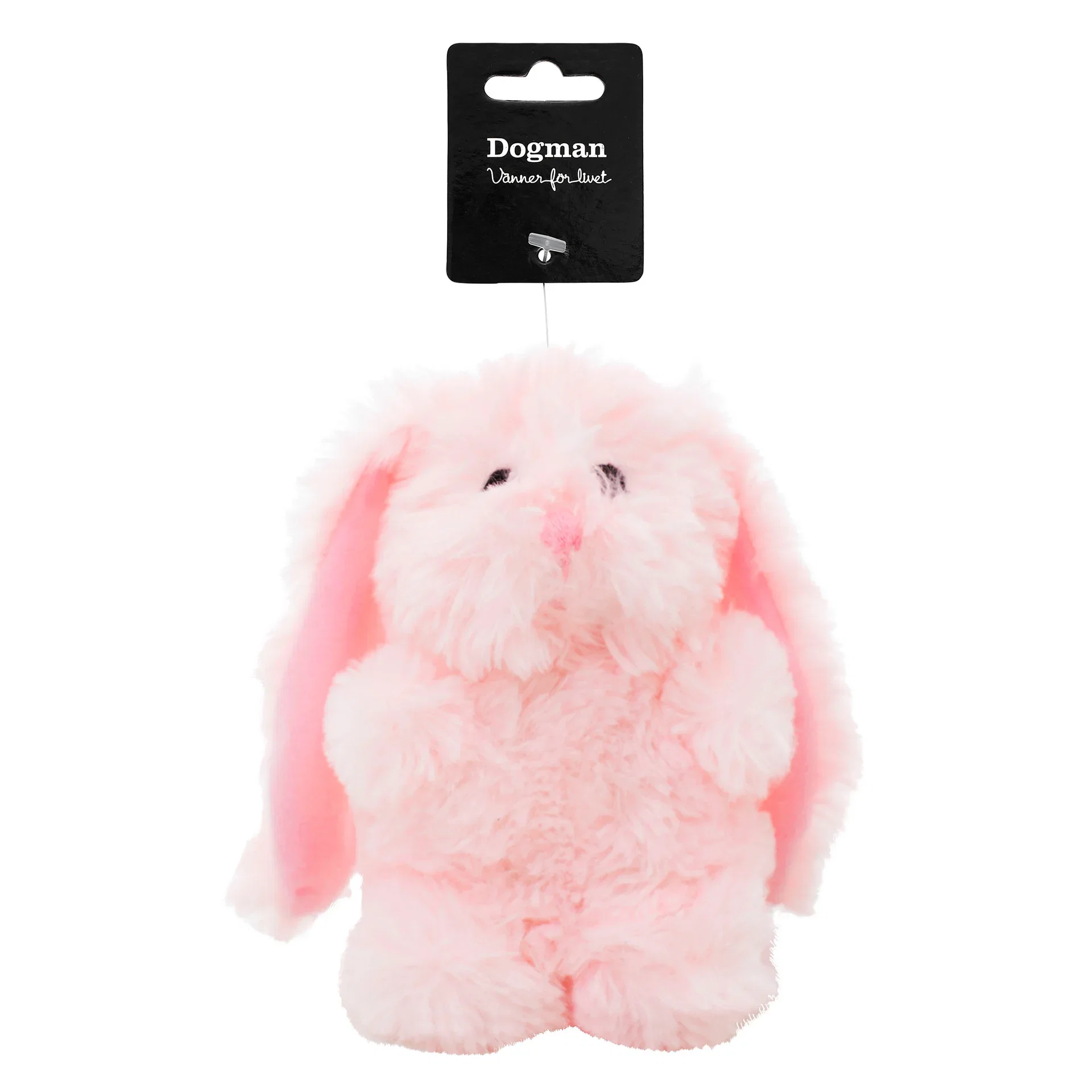 Dogman Hundleke Plysj Kanin Rosa