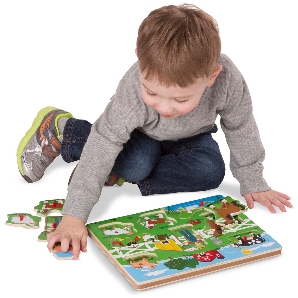 Melissa & Doug Holzpuzzle-Sortiment mit Kinderreimen