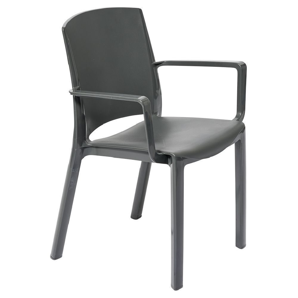 Chaise de jardin Paris plastique gris