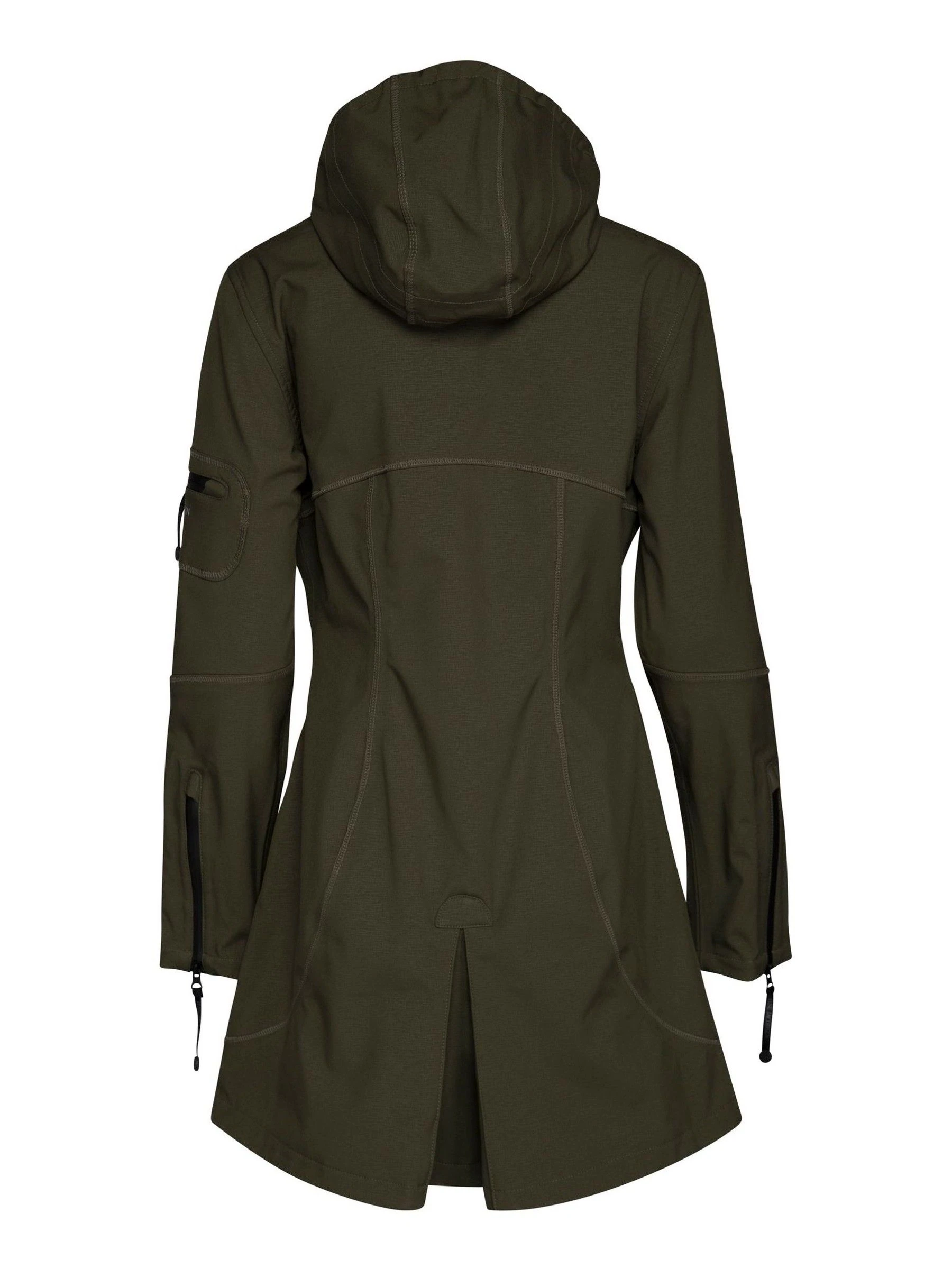 Groen - Ilse Jacobsen waterdichte functionele softshell regenjas