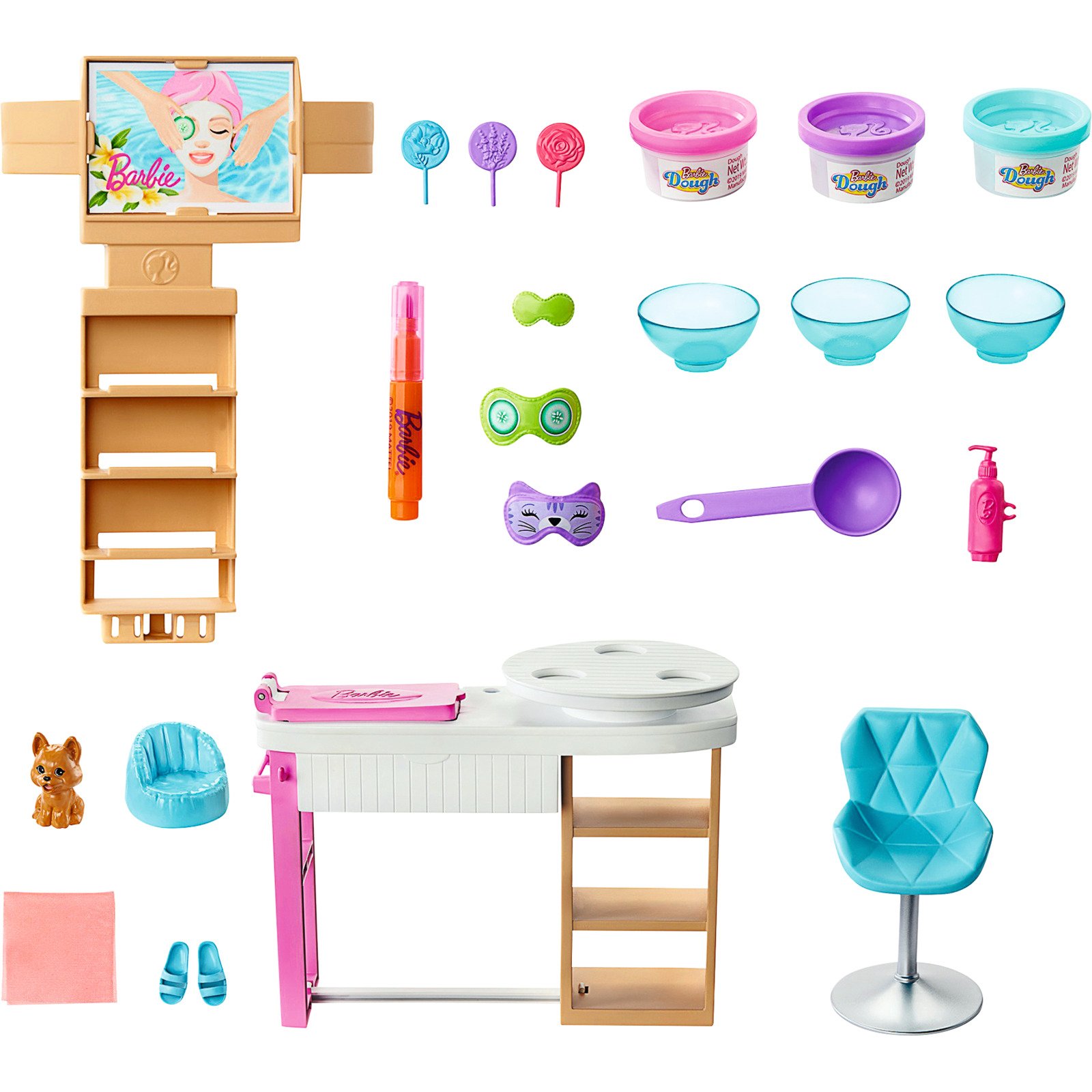 Barbie Wellness Spielset mit Puppe