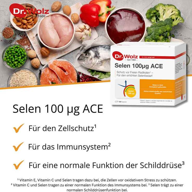 Selen ACE 100 µg 180 Tage Kapseln, 180 St