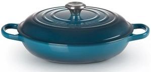 Le Creuset - Campagnard - Braadpan - Deap Teal - Gietijzer