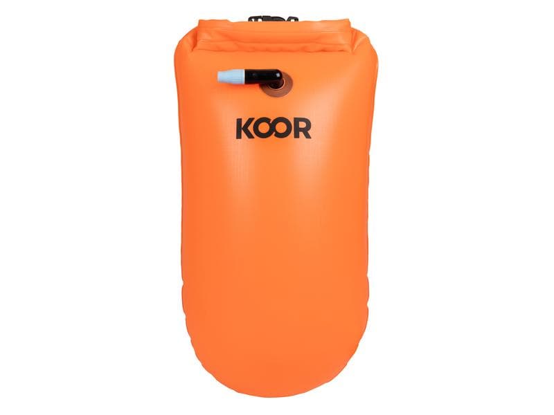 KOOR Schwimmboje Booa 15L Arancia 15 l Dry Bag und Schwimmboje in einem