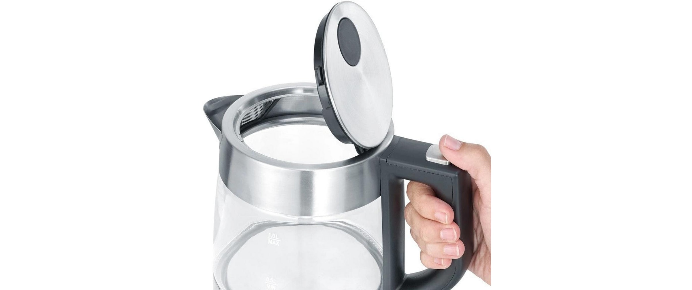 Severin Wasserkocher »WK 3468 Silber« 1 l 2200 W