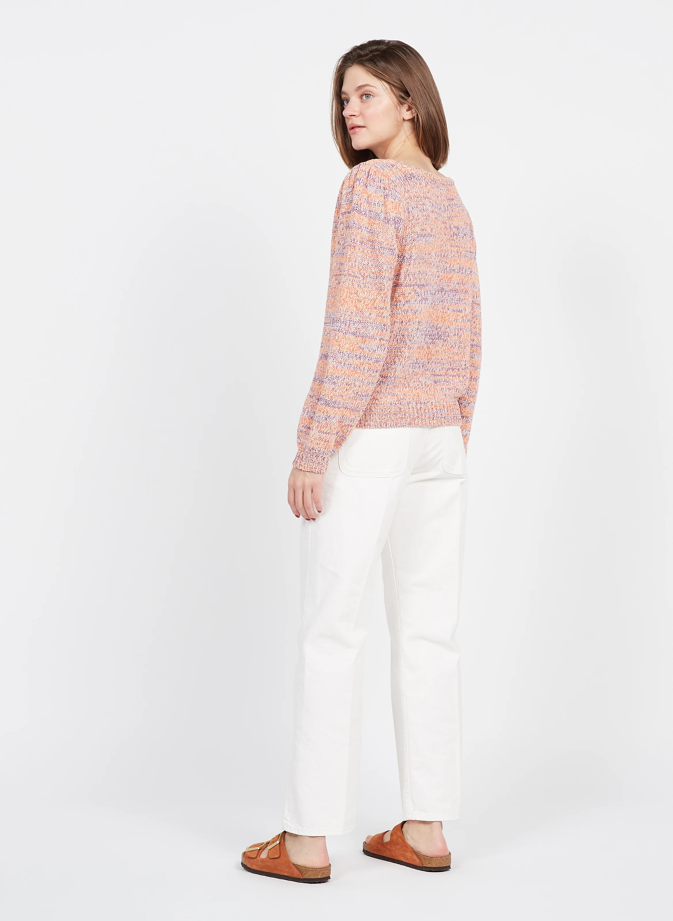 MOON - Jean droit en coton | Blanc