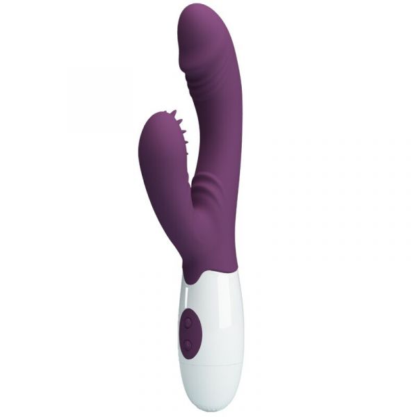 Pretty Love Butterfly Kiss Vibrador de Coelho e Estimulador de Ponto G Roxo