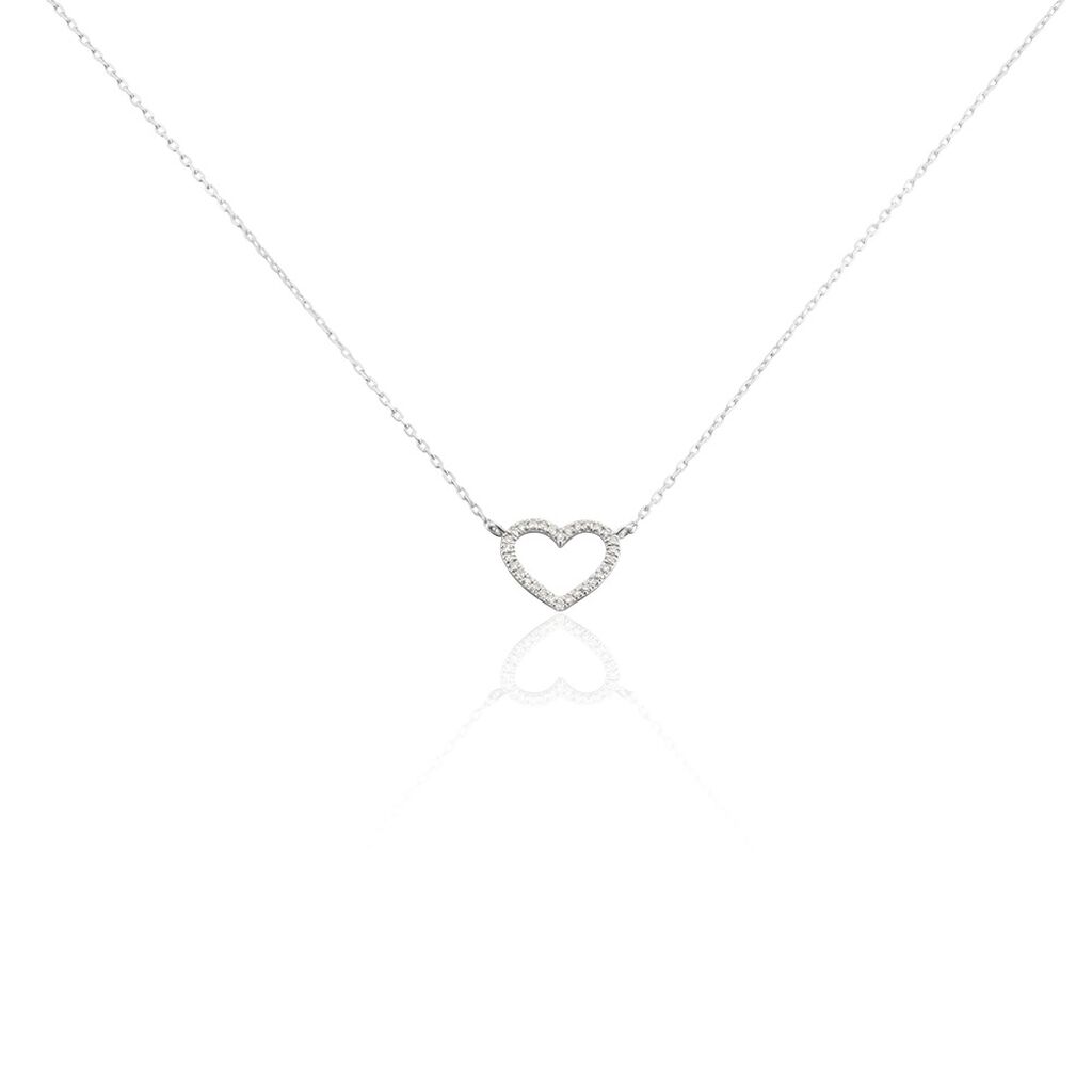 Collier Sloanne Or Blanc Diamant