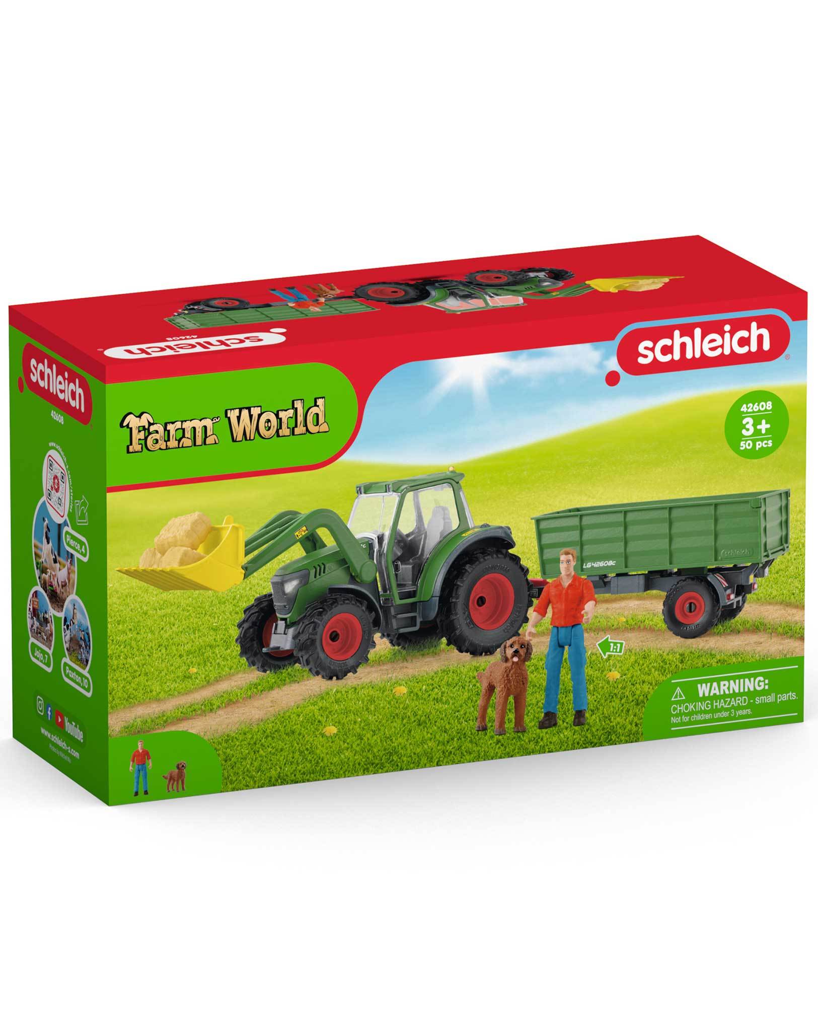 schleich® 42608 Farm World - Traktor mit Anhänger