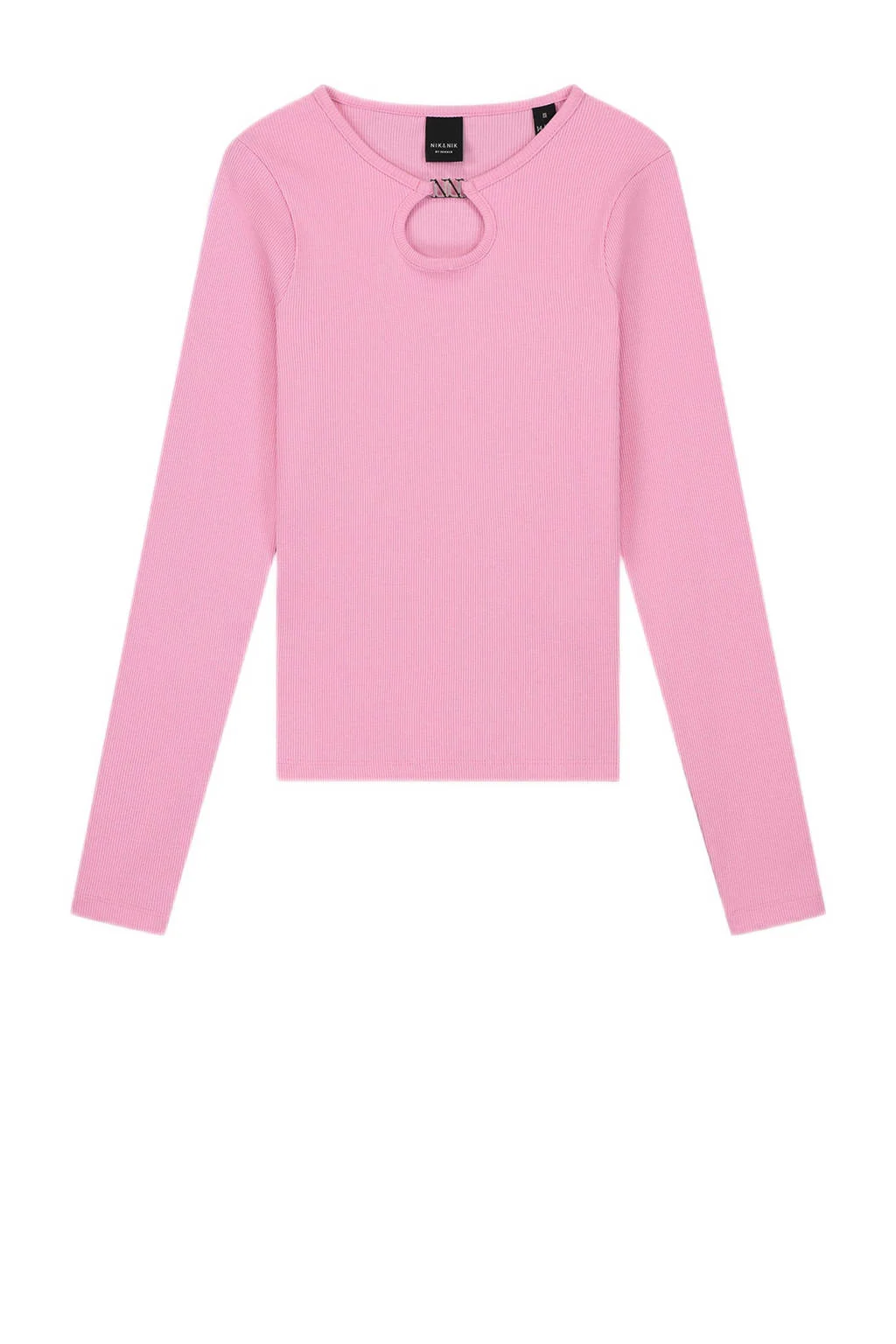 NIK&NIK ribgebreidetop Presley roze