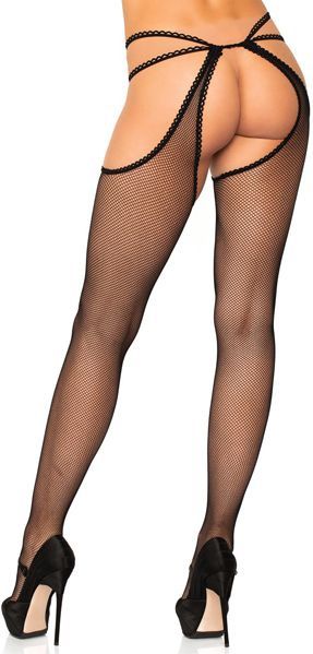 Geschulpte Jarretel Panty